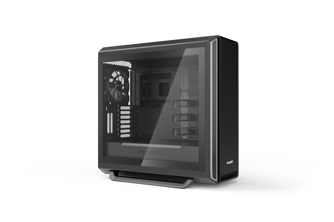 SILENT BASE 801 | Window Silver silent premium PC cases from be quiet!